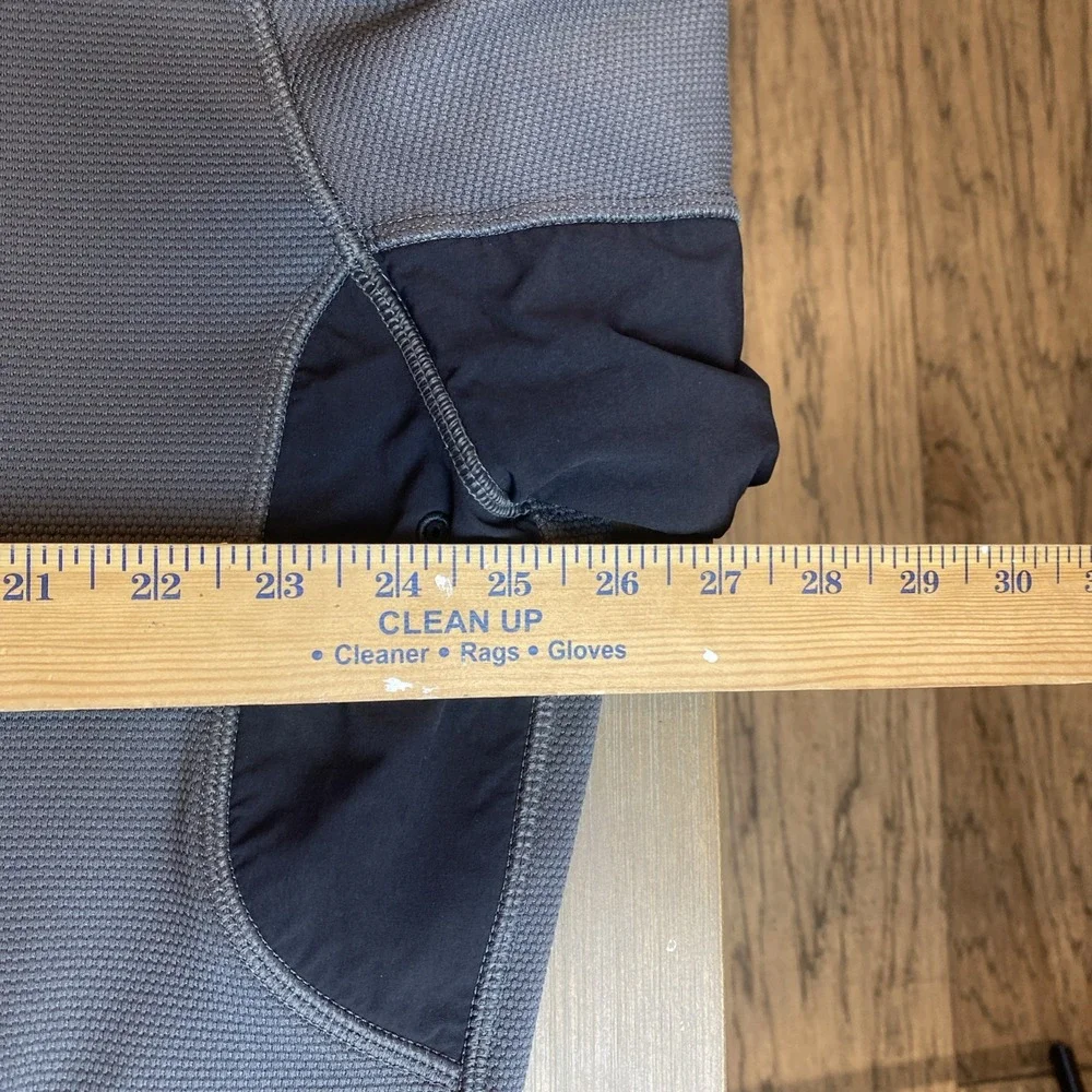 The North Face Mens Jacket TKA Stealth Grey Black Full Zip 2XL Fleece Lined READ